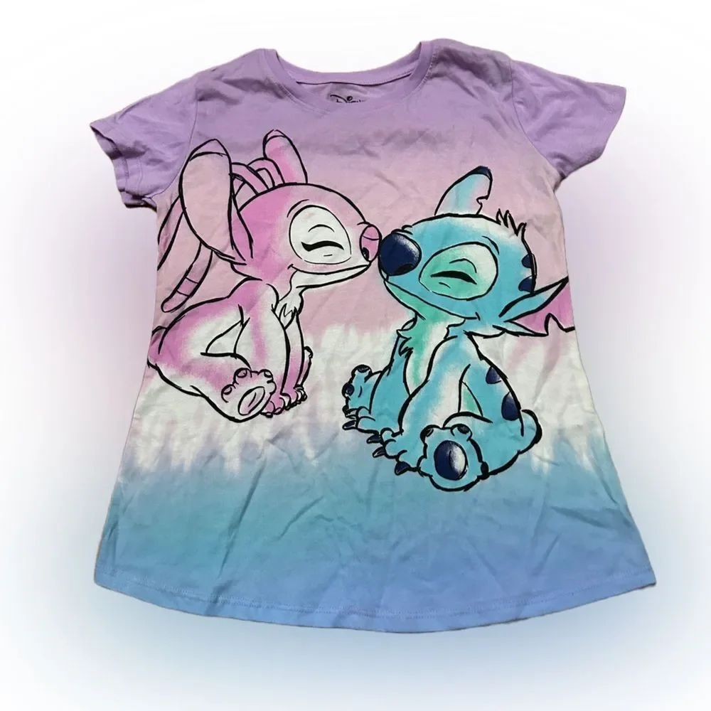 Girls Disney Stitch and Angel T-shirt